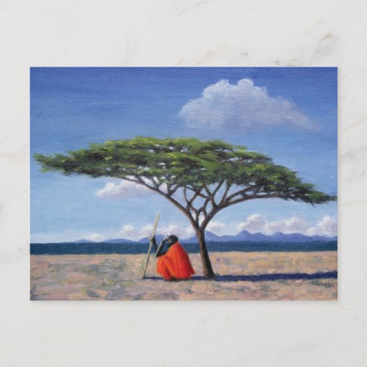 De schaduwboom van 1992 briefkaart (Voorkant)