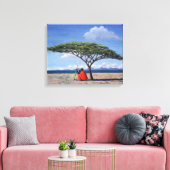 De schaduwboom van 1992 canvas afdruk (Insitu (Woonkamer))