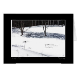 De schaduwen die we werpen Haiku