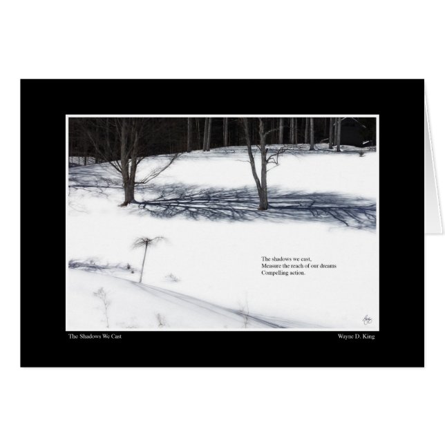 De schaduwen die we werpen Haiku (Voorkant Horizontaal)