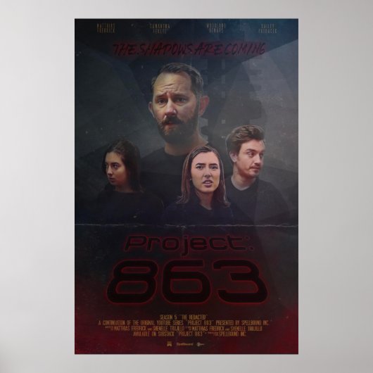 De schaduwen komen eraan | Project 863 Poster (Voorkant)