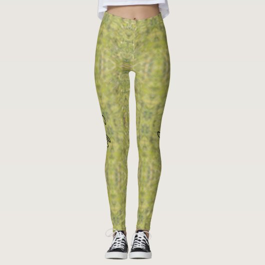 De schaduwen van Groen personaliseren de Leggings  (Voorkant)