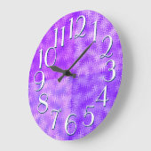 De schaduwen van het Paarse Patroon Elegant oversi Grote Klok (Hoek)