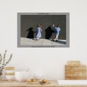 De schaduwmuur poster (Keuken)