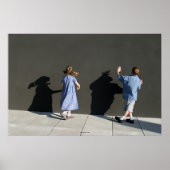 De schaduwmuur poster (Voorkant)