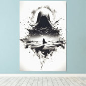 De Schaduwrijke Zwervers Canvas Print (Insitu (Houten vloer))