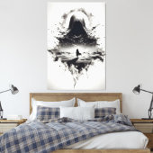 De Schaduwrijke Zwervers Canvas Print (Insitu (Slaapkamer))