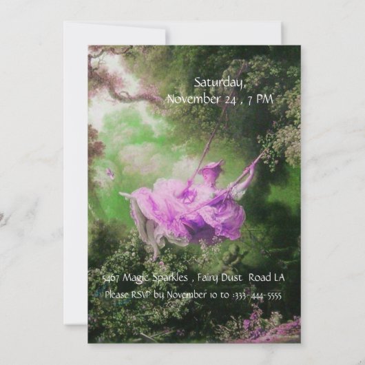 DE SCHAKELAAR, ZWEEF ZES PARTIJ Violet Paars Kaart (Achterkant)