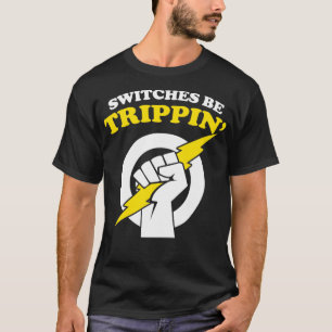 De schakelaars zijn de Schakelaars van de Elektris T-shirt