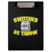 De schakelaars zijn het Elektrische Gift in werkin Klembord (Voorkant)