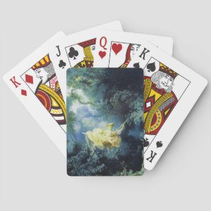 DE SCHAKELING, groen geel blauw Speelkaarten