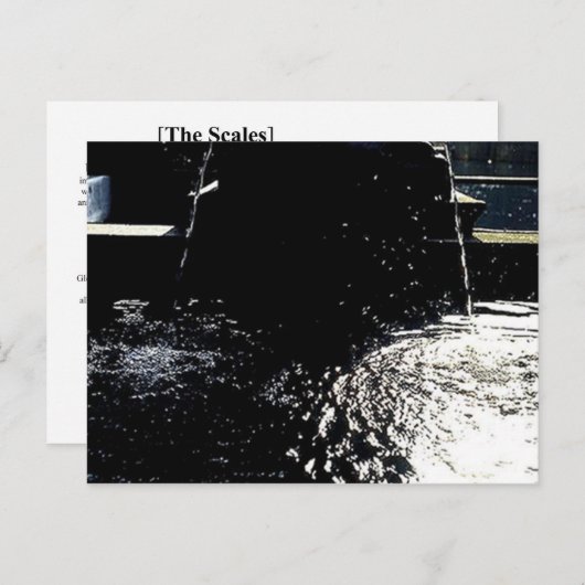 DE SCHALEN BRIEFKAART (Voorkant / Achterkant)