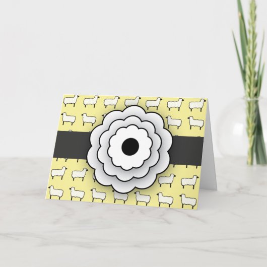 De schapen danken u kaarden bedankkaart (Voorkant)