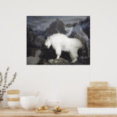 De schapen en geiten (bergstijl) poster (Keuken)