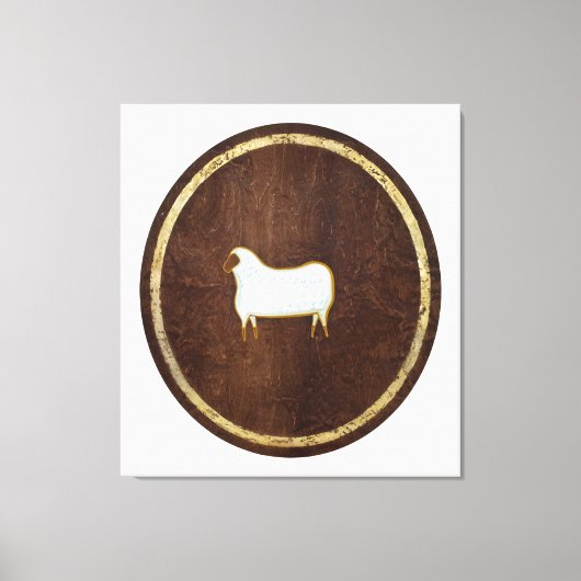 De schapen in 2009 canvas afdruk (Voorkant)