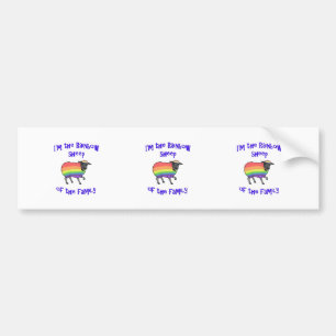 De Schapen van de regenboog van de Familie Bumpersticker