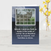 De SCHAPEN van het CITAAT van de BIJBEL van het Kaart (Gele Bloem)