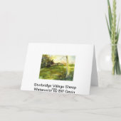 De Schapen van het Dorp van Sturbridge Feestdagen Kaart (Achterkant)