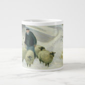 De schapen vooraan grote koffiekop (Voorkant)