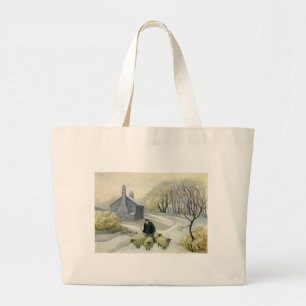De schapen vooraan grote tote bag