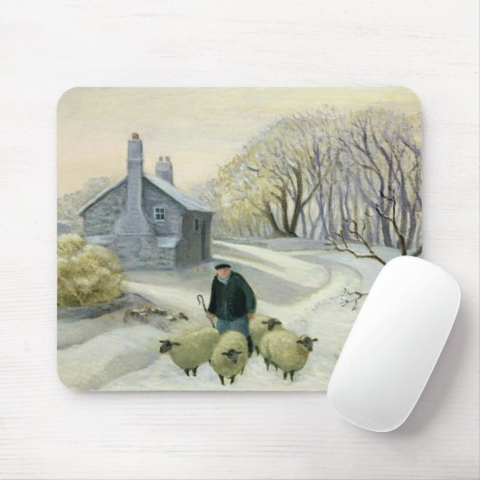 De schapen vooraan muismat (Met muis)