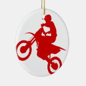 (De scharlaken) FIETS van het VUIL Keramisch Ornament (Rechts)