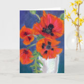 De scharlaken Kaart van de Verjaardag van de (Gele Bloem)