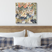 De scharnierende deer (tapestry) canvas afdruk (Insitu (Slaapkamer))