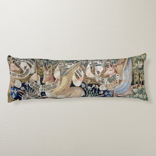 De scharnierende deer (tapestry) lichaamskussen (Achterkant)