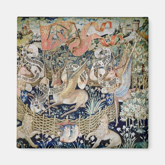 De scharnierende deer (tapestry) magneet (Voorkant)