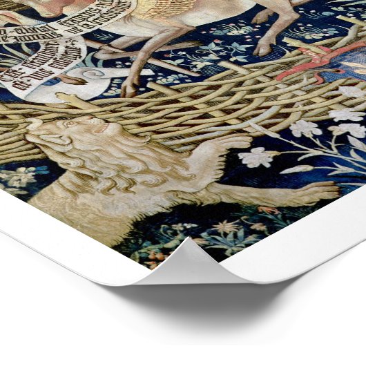 De scharnierende deer (tapestry) poster (Hoek)