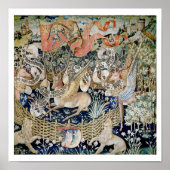 De scharnierende deer (tapestry) poster (Voorkant)