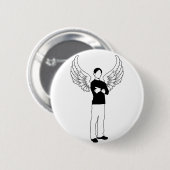 De scharnierende kredietnemer ronde button 5,7 cm (Voorkant /achterkant)