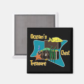 De schat borsthaas van de oceaan magneet (Voorkant / Achterkant)