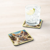 De schat van de Fox Desert Bier Onderzetter (Rechterzijde)