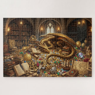 De schat van de geleerde draak legpuzzel