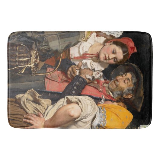 De schat van het oude Man (Karl Gussow) Badmat (Voorkant)