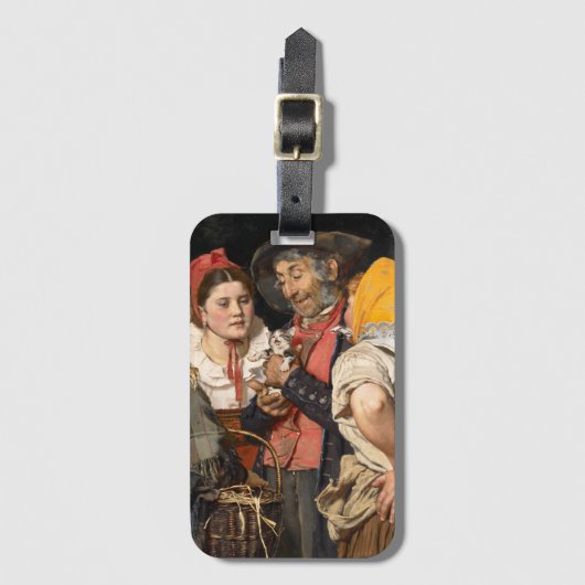 De schat van het oude Man (Karl Gussow) Bagagelabel (Voorkant (verticaal))