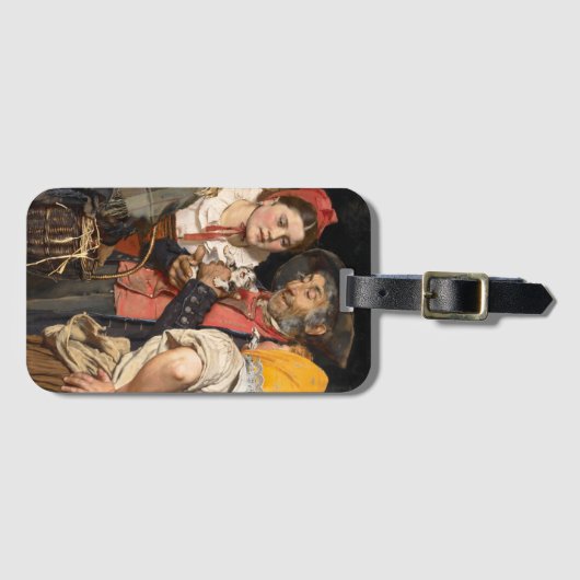 De schat van het oude Man (Karl Gussow) Bagagelabel (Voorkant (horizontaal))