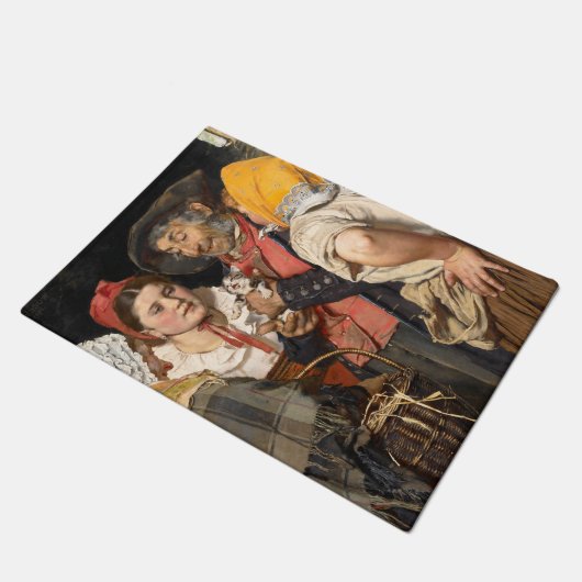 De schat van het oude Man (Karl Gussow) Deurmat (Schuin)