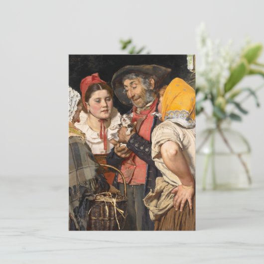 De schat van het oude Man (Karl Gussow) Kaart (Staand voorkant)