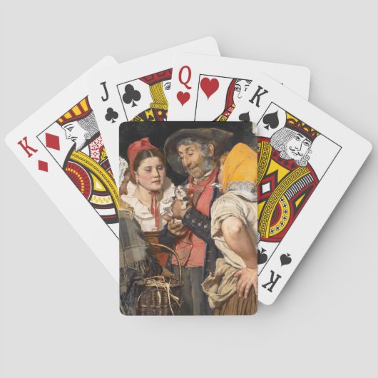 De schat van het oude Man (Karl Gussow) Pokerkaarten (Achterkant)