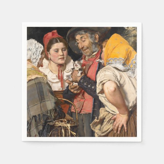 De schat van het oude Man (Karl Gussow) Servet (Voorkant)