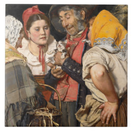De schat van het oude Man (Karl Gussow) Tegeltje
