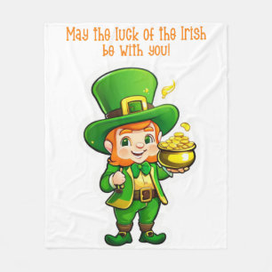 De schat van Lucky Leprechaun Fleece Deken