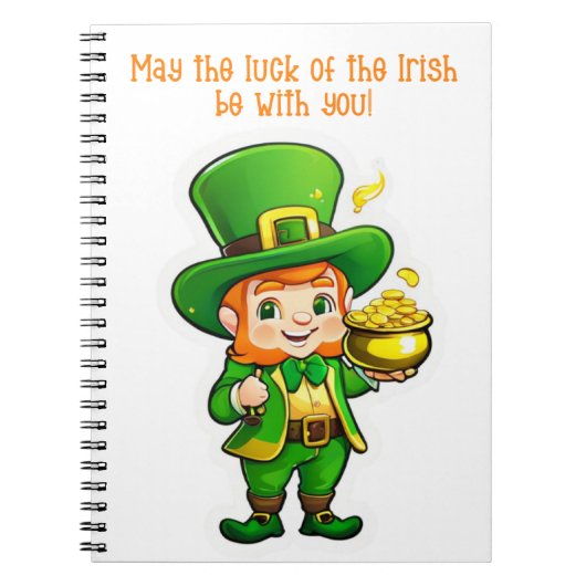 De schat van Lucky Leprechaun Notitieboek (Voorkant)