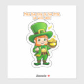 De schat van Lucky Leprechaun Sticker (Vel)