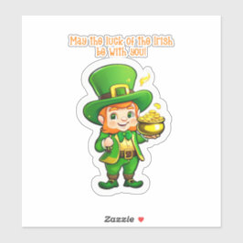 De schat van Lucky Leprechaun Sticker