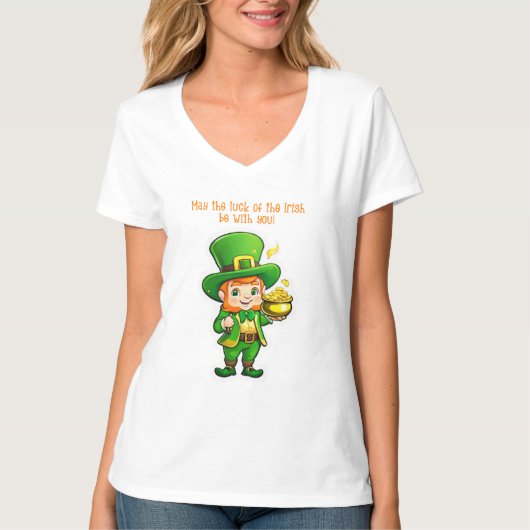 De schat van Lucky Leprechaun T-shirt (Voorkant)