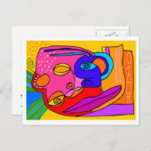 "de schatkist naar de binnenkant" briefkaart (Voorkant / Achterkant)